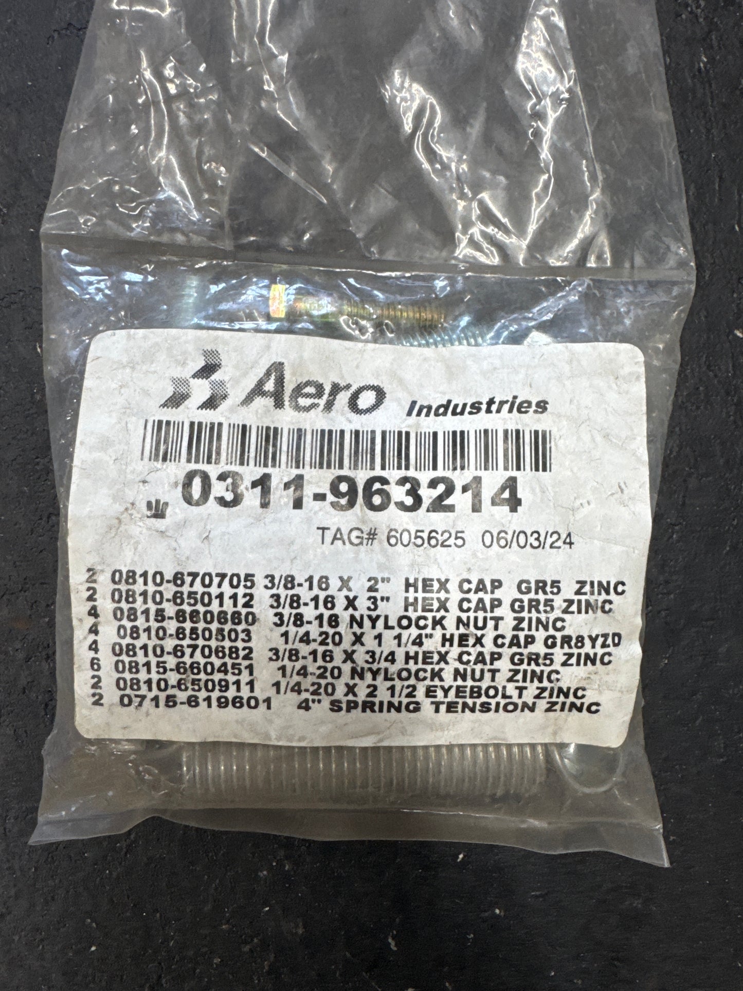 Aero Tarp Centering Spring Kit