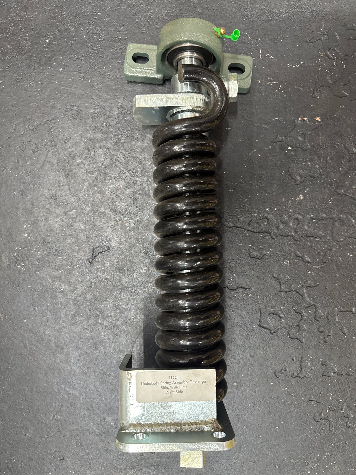 Underbody Spring Assembly Passenger side with plate