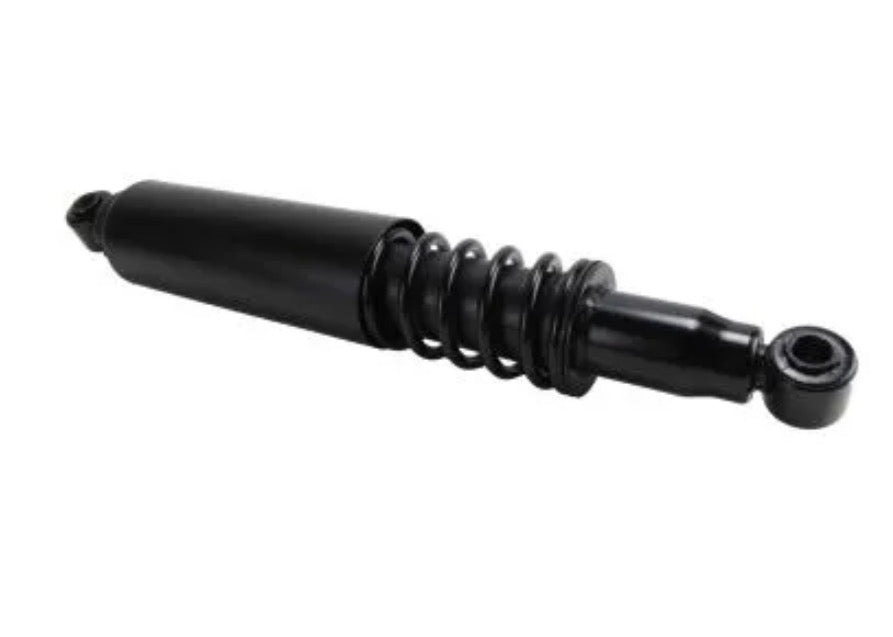 Steerable lift axle shock