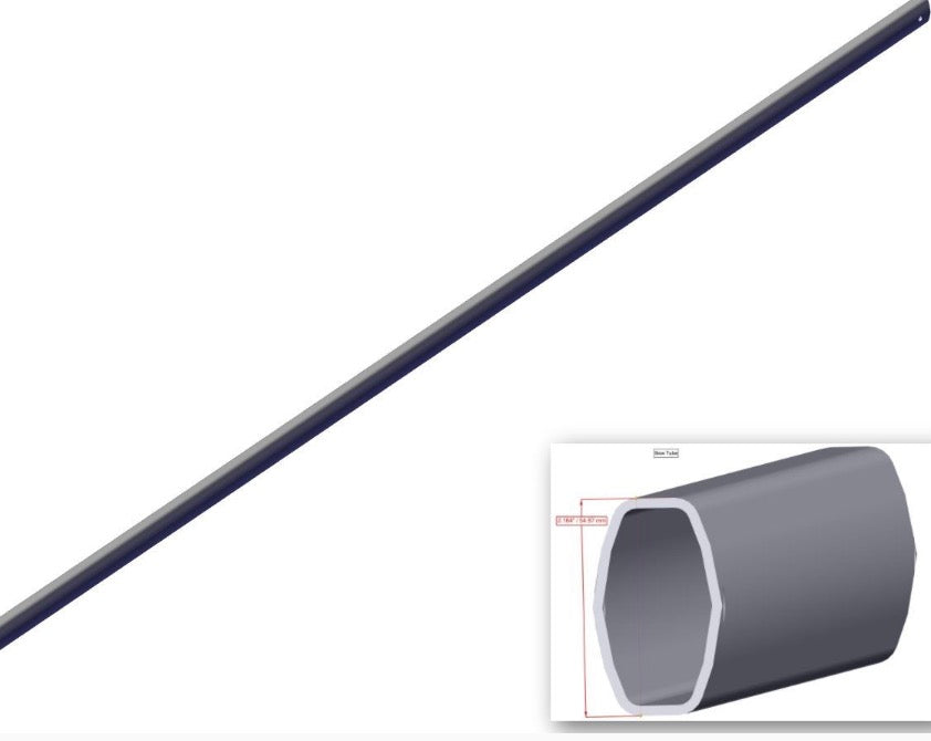 Standard top tube for tarp bow 98"